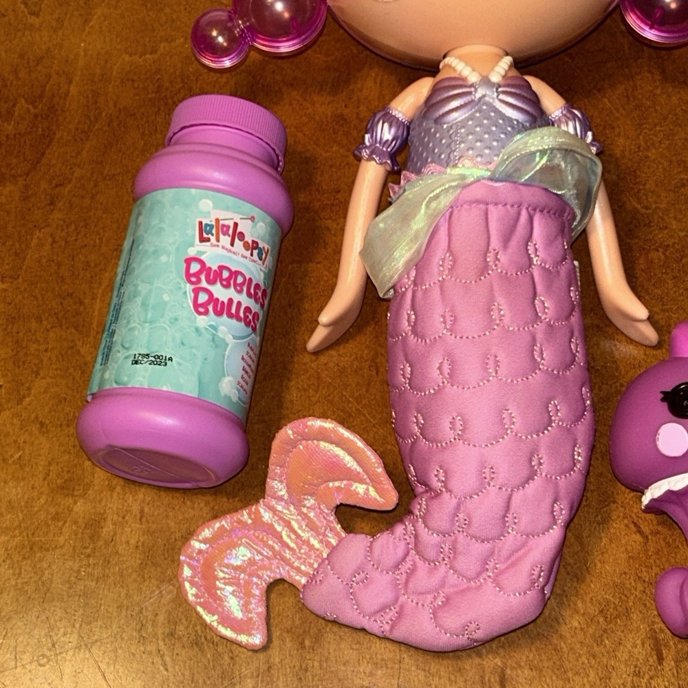 Lalaloopsy Bubbly Mermaid Full Size Doll Laguna Sea Splash With Pet Octopus B1 - Picture 3 of 4
